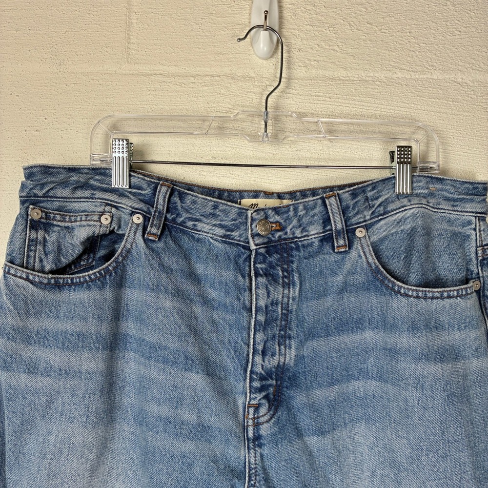 Madewell Womens The Curvy Darted Barrel Leg Jean Size 32 Blue - Picture 4 of 16